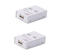 Gadpiparty 2piezas USB De Compartición De Dispositivos para Impresoras y Escáneres Pequeña Sin Cable Interruptor Automático Compatible Múltiples Pc