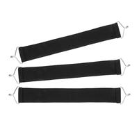 Gadpiparty 3 Correas de Refuerzo Negras Kit de 3 Piezas para Sillas Reclinables de Nylon con Ganchos para Reparación y Estabilidad Extra en Muebles de Patio