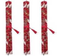 Gadpiparty 3 Piezas Bolsa de Almacenamiento de algodón Organizador de Herramientas Ganchos de Crochet Bolsa Herramientas Agujas Ganchillo Bolsa Porta Hilo Bolsa de Almacenamiento de Tejer