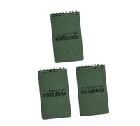 Gadpiparty 3 piezas de Notas para Actividades al Aire Libreta Memo Notepad Portátil y Resistente al Agua para Notas y Organización Diarias