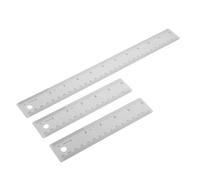 Gadpiparty 3 Piezas herramienta de regla de oficina regla antideslizante en pulgadas de oficina herramienta de medición medición de borde recto