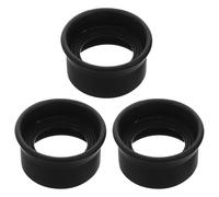 Gadpiparty 3 Piezas Ocular Binocular de Goma para Telescopio y Microscopio, Accesorio Reemplazable de Goma Negra Claridad Optimizada y Portabilidad para Investigación Científica y Astronomía