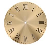 Gadpiparty 3 Piezas Reloj de Pared Dial Diy Reemplazo de Dial Metálico Redondo para Reloj de Pared Compatible con Mecanismos de Movimiento Accesorio de Decoración Elegante y Resistente