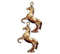 Gadpiparty 3 Series Colgante De Caballo De Latón Llaveros Decorativos De Estatua De Caballo De Accesorios Para Claves Y Bolsos Adorno Práctico Y Duradero 2 Piezas X 3