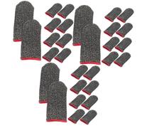 Gadpiparty 3 Series De De Juego Móvil Manga Protección Finger Protector Accesorios Moviles Guantes De Compresion Empuñaduras De Pulgar Protector De Pulgar Fibra De Plata 10 Piezas*3