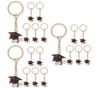 Gadpiparty 3 Series Llaveros De Graduación De Gorro Académico De Colgantes De Metal Para Claves Decoraciones Para Mochilas Y Bolsos Temáticos De Graduación 6 Piezas X 3
