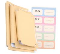 Gadpiparty 30 Hojas Fundas Adhesivas Kraft para Libros para Cuadernos y Grande Mediano y Pequeño para Libros Escolares y Planificadores Cubiertas Resistentes y Prácticas