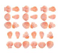 Gadpiparty 30 Mini Conchas de Resina en Espiral para Decorar peceras de camarones, centros de Mesa costeros, Rellenos y paisajes.