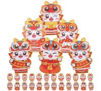 Gadpiparty 30 Piezas Bolsas Rojas Chinas para Año Bolsa de Dinero Suerte Paquete de Dragón Paquete del Festival la Temporada Estilo Aleatorio