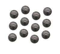 Gadpiparty 30 Piezas Botones Metálicos Huecos Cierres Resistentes para Abrigo y Chaqueta de Mujer Accesorios de Costura Duraderos y Decorativos Negro