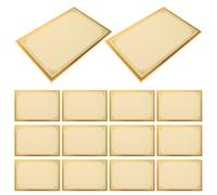 Gadpiparty 30 piezas Papel con Borde Dorado Papel Imprimible para Ceremonias Académicas Graduaciones y Reconocimientos Escolares Compatible con Impresoras Inkjet y Láser