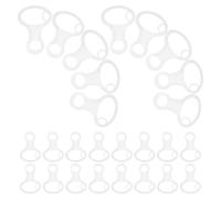 Gadpiparty 30 Piezas Plastic Thread Drops Organizer Embroidery Floss Bobbins For Sewing Cross Stitch DIY Crafts And Yarn Storage