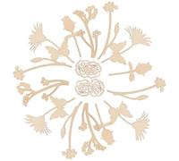 Gadpiparty 30 rosas de madera MDF beige para manualidades con superficie lisa, para manualidades, joyas, centros de mesa de ducha y decoraciones navideñas