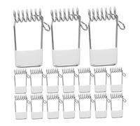 Gadpiparty 30piezas Clips De Resorte Para Luz Led Panel y Tubo Abrazaderas Circulares De Alta Dureza Para Focos De Techo Paquete De Color Plateado