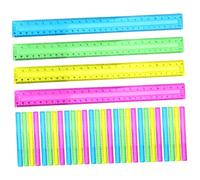 Gadpiparty 32piezas Reglas De Colores Regla De Plástico De Herramienta De Dibujo Técnico para Estudiantes Útiles Aula y Centímetros