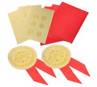 Gadpiparty 36 Set Graduación Elogio sobre Sello Pegatinas Niño Pegatinas Deporte Accesorios Cinta Certificado Sello Etiquetas Autoadhesivas Medallas Papel Adhesivo Juego Medallas Etiqueta