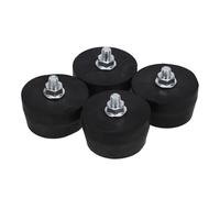 Gadpiparty 4 almohadillas de goma para compresores de aire pequeños, antivibración, accesorios de montaje de parachoques para compresores de pistón y lavadoras a presión