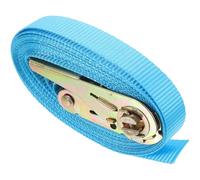 Gadpiparty 4 correas de amarre resistentes con ganchos, 2,5 cm x 5 m, correas de trinquete de poliéster para carga segura y amarre de equipaje