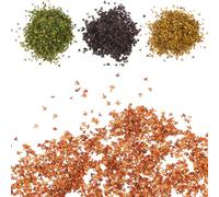 Gadpiparty 4 paquetes de hojas de otoño en miniatura de simulación de vid, accesorios de bricolaje, naranja, rojo, amarillo otoño, marrón y verde primavera para modelo, paisaje, manualidades y