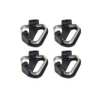 Gadpiparty 4 piezas Adaptador de Triángulo para Correa de Cámara Hebilla de Acero Inoxidable Negra Anilla Dividida para Seguro de Correa de Fotos