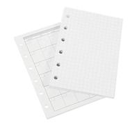 Gadpiparty 4 Piezas Cuaderno de Páginas Sueltas Transparente con Cierre Botón de Mini Notas Prácticas y para Scrapbook para Estudio y Organización Personal