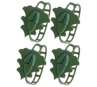 Gadpiparty 4 Piezas Ganchos de Silicona para Guirnaldas Navideñas Soporte Adhesivo Reutilizable para Repisa Marco de Puerta y Chimenea Colgadores Flexibles para Medias y Decoraciones