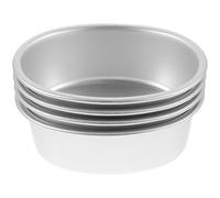 Gadpiparty 4 piezas Molde para Pasteles de Aluminio Anodizado Antiadherente Distribución Uniforme del Calor Molde para Tartas y Bizcochos Apto para Horno y Fácil de Limpiar