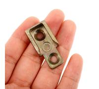 Gadpiparty 4 Piezas Puntos De Bloqueo De Ventanas Abatibles Golpe De Pestillo De Ventana Placa De Portero De Huelga De Metal Accesorio De Seguridad Golden