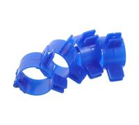 Gadpiparty 4 Piezas Soportes para Patas de Mesa Plegables de Plástico Azul Fijación Desmontable para Patas Redondas de Abrazaderas Resistentes para Muebles de RV Instalación Rápida y