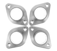 Gadpiparty 4 Soportes para Barra de Armario - Base de Brida de Acero Inoxidable para Barra de Armario - Soporte de Brida para Montaje en Pared de de Ropa - Zócalo de para riel de