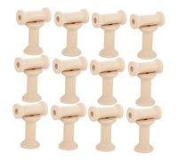 Gadpiparty 40 Piezas Carretes de Hilo de Madera sin Terminar para Manualidades Diy Perfectos para Organizar y Proyectos de Costura y Superficie Pulida para Creatividad Artesanal