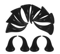 Gadpiparty 40 Unidades Tocado para Disfraz de Halloween Cuernos de Demonio de Plástico Negro, Accesorios Pelo Fáciles de Usar y Material DIY para Fiestas Familiares