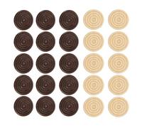 Gadpiparty 48 Piezas De Damas De Madera Piezas De Backgammon De Ajedrez Damas Apilables Juego De Mesa Fichas De Mesa Juegos De Mesa De Estrategia Accesorios para De