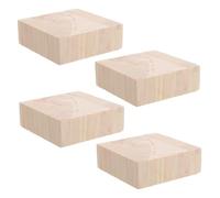 Gadpiparty 4piezas Elevadores De Madera Unidades Elevadores De Muebles para Patas De Escritorio Almohadillas Elevadoras Antideslizantes para Patas De Silla Protectores De Suelo