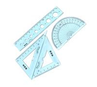 Gadpiparty 4piezas Reglas Flexibles Set Discos Triangulares y Transportador para y Diseñadores