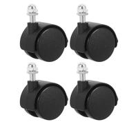 Gadpiparty 4piezas Ruedas Giratorias de Plástico para Calefactor Eléctrico con Freno Accesorios para Carrito de Baño y Repuesto para Radiadores de Aceite Ruedas para Muebles