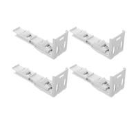 Gadpiparty 4piezas Soportes Metálicos Ajustables para Rieles de Cortina Clips de Montaje para Techo Herrajes para Cortinas de Salón y Hotel Fáciles de Instalar