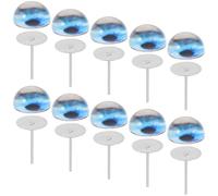 Gadpiparty 5 Pares Ojos para Peluches de Vidrio de Alta Silicona, Resistentes al Desvanecimiento, Sencilla para Manualidades y Fieltro de Aguja y Animales de Peluche