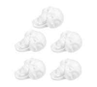 Gadpiparty 5 Piezas Bolas Poliestireno para Manualidades DIY con Diseño de Cara Divertida Bolitas Blancas para Decoración y Proyectos Escolares