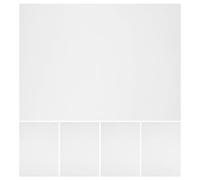 Gadpiparty 5 Piezas Papel Fotográfico Magnético Blanco y Caucho Suave Respaldo Magnético A4 y Gestión Visual para Uso en Manualidades en Armarios Metálicos y Refrigeradores