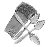 Gadpiparty 50 Piezas Cuchara de Alimentación para Loros de Acero Inoxidable de Unidades Utensilio Portátil para Cría Manual de Aves Exóticas y Pichones Fácil de Limpiar y Transportar para