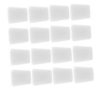 Gadpiparty 50 Piezas estera del fregadero Pies de tapas de secado para lavavajillas debajo del plato de estrago de estrago Pies de estante de secado de platos tpr blanco
