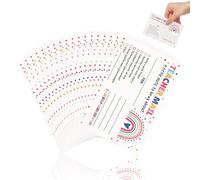 Gadpiparty 50 Unidades Tarjetas de Incentivo Aula en Papel, Postales Motivacionales para Preescolar, Envían Retroalimentación Positiva y Mejoran la Comunicación Padres