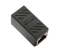 Gadpiparty 5piezas Acoplador Ethernet Apantallado Conector In-Line para Cables De Compatible Cate Negro