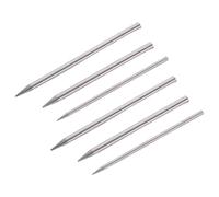 Gadpiparty 6 Agujas para Tejer Paracord de Acero Inoxidable Kit de Herramientas para Hacer Pulseras DIY Tamaños 78 * 3Mm 78 * 5Mm y 90 * 5Mm Color Plateado Adecuado para Camping y Senderismo