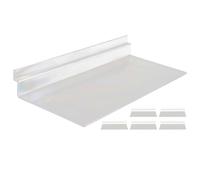 Gadpiparty 6 estantes transparentes para zapatos, estantes de pared colgantes para tenis, tacones, zapatos deportivos, estantes de plástico ligero para escaparates, uso doméstico y minorista