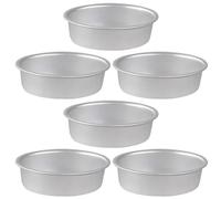 Gadpiparty 6 Moldes Ovalados Superficie Lisa y Anti Óxido de Aleación de Aluminio Antiadherentes para Tarta de Queso para Hornear en Casa y Té Tarde