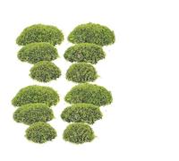 Gadpiparty 6 piedras artificiales de musgo, decoraciones creativas de piedra de musgo, espuma verde, de plástico realista, uso a largo plazo, para jardín al aire libre, bonsái y pared de plantas