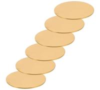 Gadpiparty 6 Piezas de Monedas Conmemorativas de Acero Inoxidable Dorado para Grabado Fácil y Estimular la Creatividad en Manualidades DIY y Lecciones Escolares