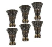 Gadpiparty 6 Piezas Esquinas Vintage para Muebles de Madera Soporte Decorativo para Patas Patas Decorativas Resistentes Protección Estable para Esquinas Interiores Fácil Instalación Acabado
